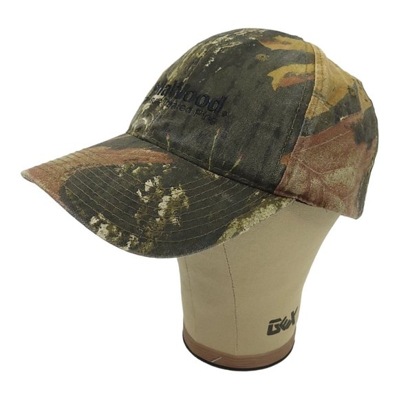 Yellawood Mossy Oak Camo Strapback Cap Trucker Baseball Hunter Hat Camouflage - Picture 3 of 12